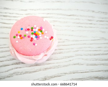 Pink macaroon