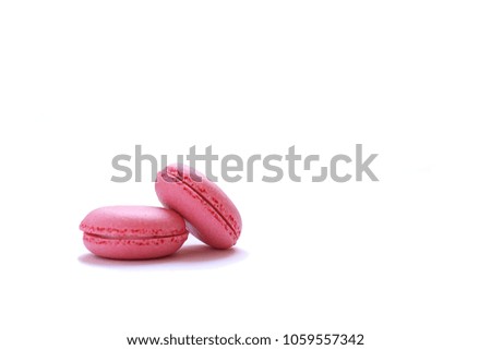 Similar – Image, Stock Photo Sweet red french macaron.