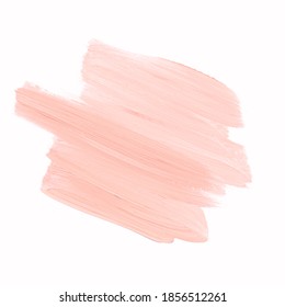 Pink Make-up Paint Element Art Design. Logo Brush Paint Stroke Background. Image.