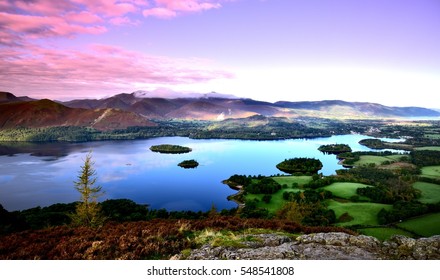 Pink Morning Skies Over Skiddaw