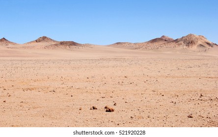 Pink Namib desert landscape, Namibia