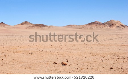 Pink Namib desert landscape, Namibia