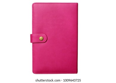 Pink Notepad On White Background Close Stock Photo 1009643725 ...