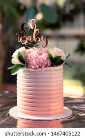 Pink Oh Baby Baby Shower Cake