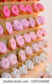 Pink Ombre Donut Wall At Event