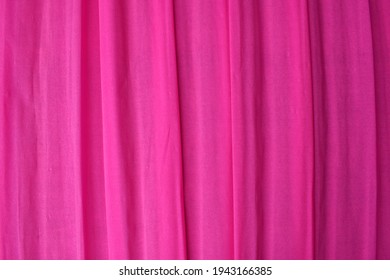 Pink Paper Background With Texture. Crumpled Paper. Silk Pleated Paper.