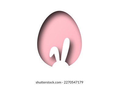 Pink paper cut to form an Easter egg pattern. overlay paper - Powered by Shutterstock