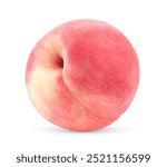 Pink Peach isolated on white background