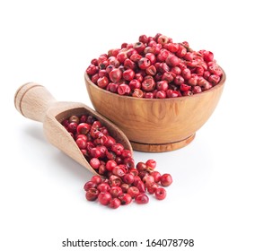 Pink Peppercorn Isolated On White Background