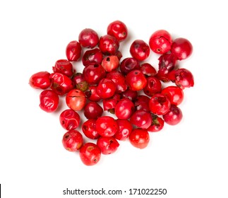 Pink Peppercorn Isolated On White