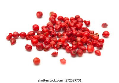 Pink Peppercorns, Dried Berries Of  Peruvian Peppertree