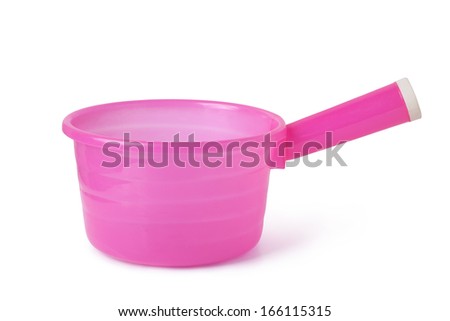 pink plastic bailer