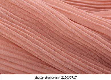 Pink Pleated Fabric