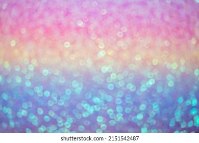 Pink Purple And Blue Glitter Texture, Shiny Sequins Abstract Background With Blur. Party Baby Blur Glitter Texture Background