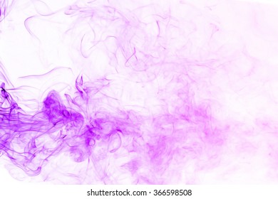 Pink And Purple Smoke Texture On White Background