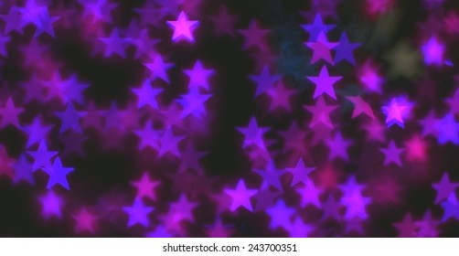 Pink And Purple Star Bokeh Background