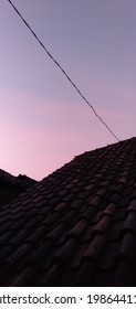 pink and purple sunset sky next to my room