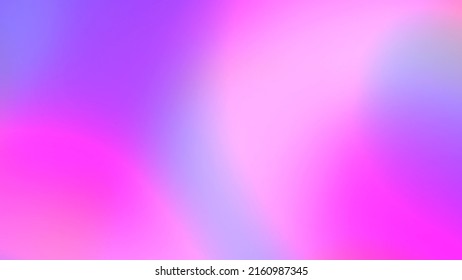 Pink Purple Very Peri Teal Blue Vivid Iridescent Colors Transitions. Soft Pastel Colores Gradient. Holographic Blurred Abstract Background