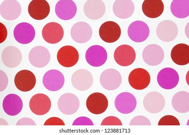 Pink and Red Circle Pattern