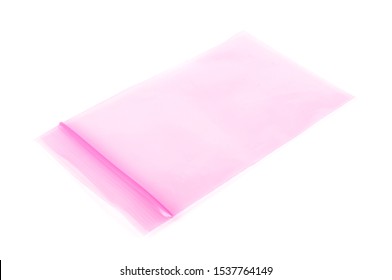 Pink Resealable Electro Static Dissipative Material Bag For Electronics And Medical Applications