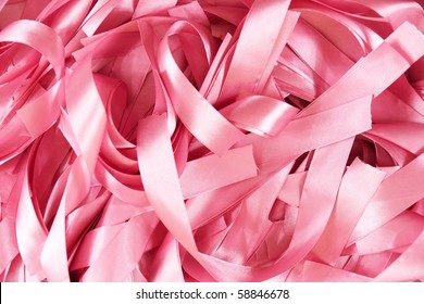 a pink ribbon background