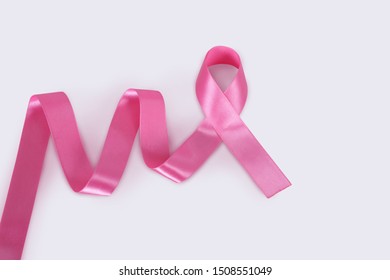 Pink Ribbon Breast Cancer On White Stock Photo 1508551049 | Shutterstock