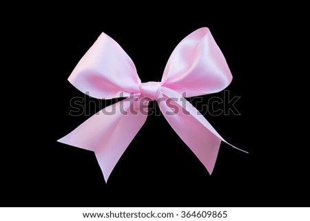 pink ribbon breast cancer on black background