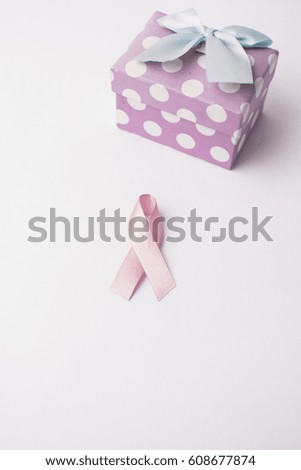 Pink ribbon, cancer awarenness