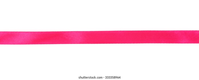 Pink Ribbon Isolated On White