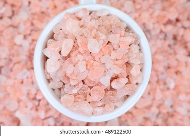 Pink Salt In Bowl