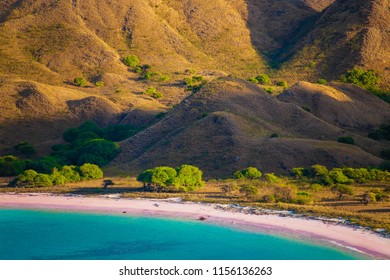 Pink Sand Beach In Komodo National Park