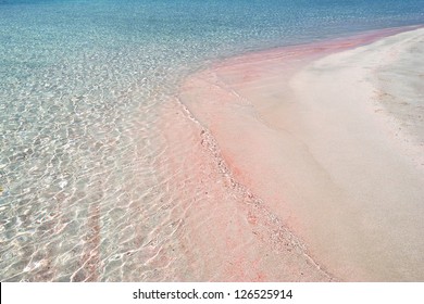 Pink Sand Beach Sea Shore