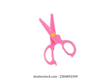 Pink scissors on a white background.
Pink plastic safety scissors on a white background. - Powered by Shutterstock