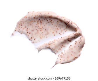 Pink Scrub Sample isolated on white