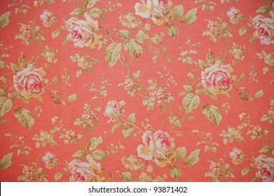 Pink seamless floral pattern with roses photo shot