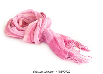 Pink Shawl With White Background