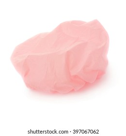 Pink Shower Cap Isolated Over The White Background