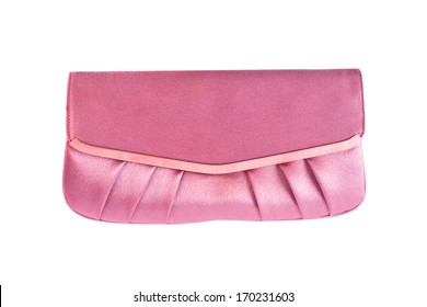 Pink Silk Clutch