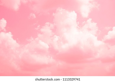 Pink sky background and