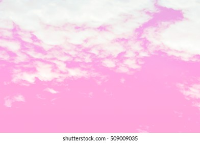 pink sky and cloud