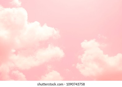 Pink Sky Background White Clouds Stock Photo (Edit Now) 1071906122
