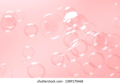 Pink Soap Bubbles Float Air Stock Photo 1389170468 | Shutterstock