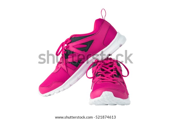Pink Sport Running Shoes Isolated On Stock Photo 521874613 | Shutterstock