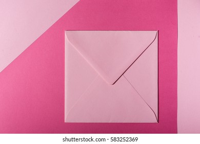 Pink Square Envelope