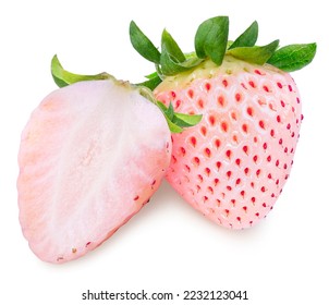 Fresas rosadas aisladas en