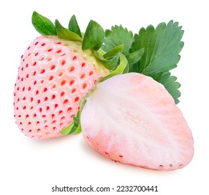 Fresas rosadas aisladas en