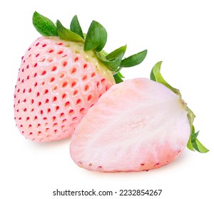 Fresas rosadas aisladas en