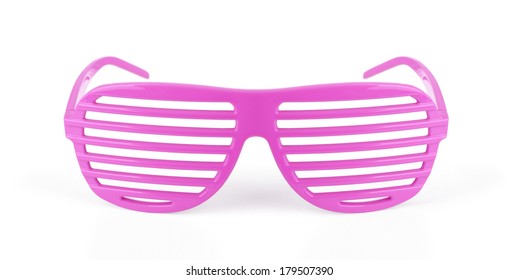 pink striped glasses