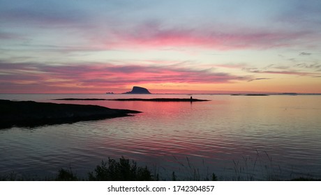 Pink Sunset On The Helgeland Coast