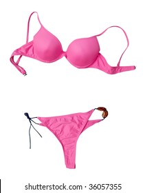 pink swim suit